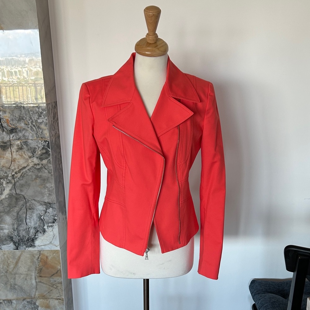 Tahari Women's Bold Orange Blazer